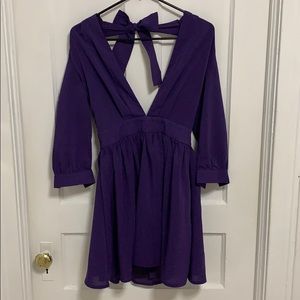 Sexy Purple Cocktail Dress